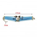 Easter Rabbit Time Gemstone Butterfly 8-character Combination Alloy Bracelet