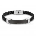 Silicone Bracelet Microfiber Titanium Steel Gold-plated Rose