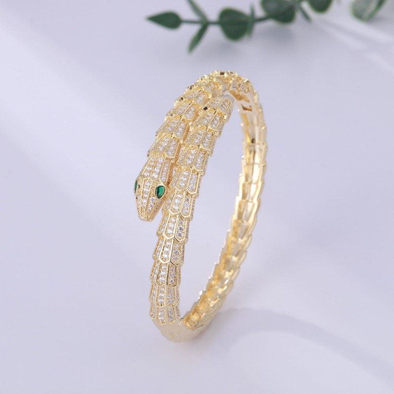 personality green eye snake bracelet