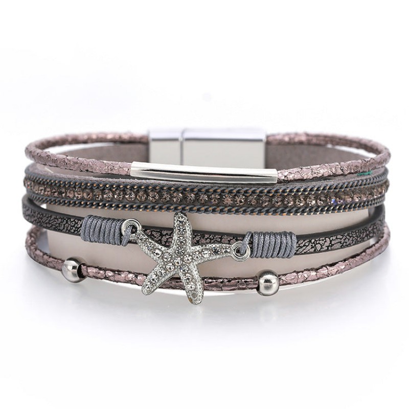Multi-layer Diamond Starfish Bracelet
