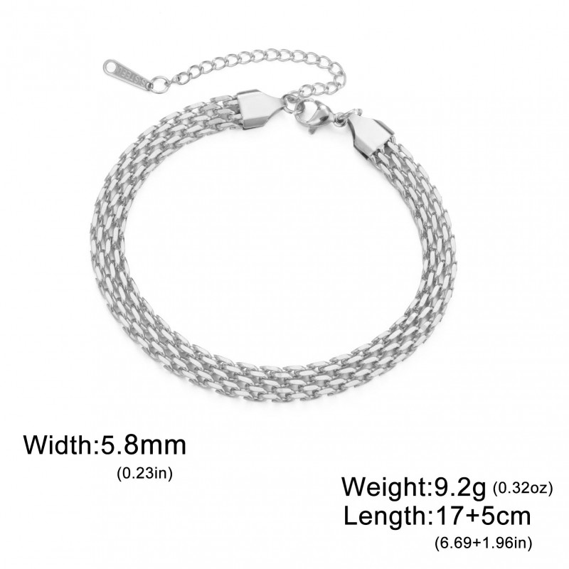 Vintage Basque Stainless Steel Bracelet