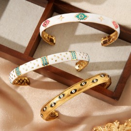 18K Gold Color Explosions Personality Fashion Retro Design B