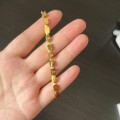 Titanium steel non-fading retro LOVE square snake bone bracelet