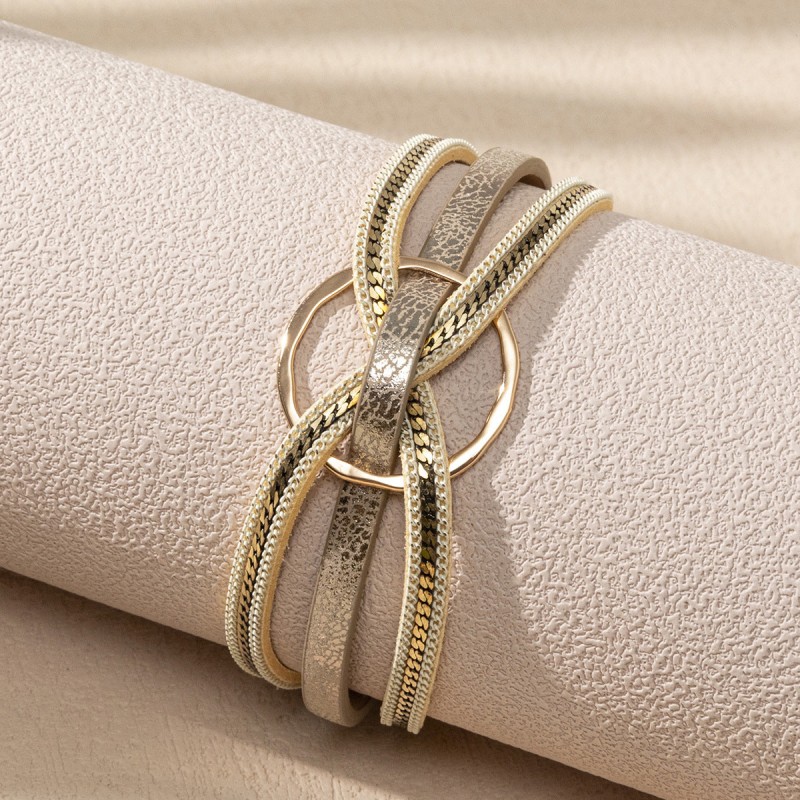 Leather Multi-layered Bohemian Magnetic Bracelet