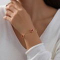 1 Fashion Simple Design Sense Red Metal Phnom Penh Love Cute