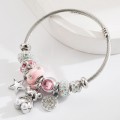 New Style Personalized Creative DIY Bear Star Round Stainles