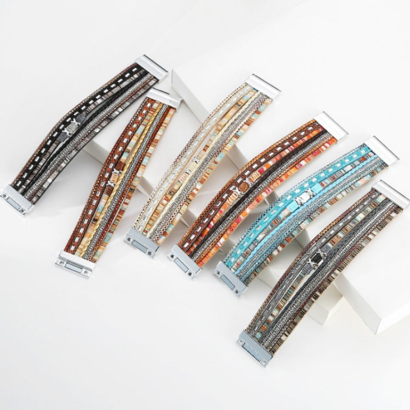 Bohemian Ethnic Style Wide Bracelet