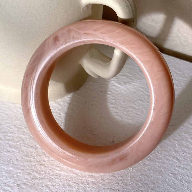 10pcs fashion new marble pattern acrylic bracelet shape