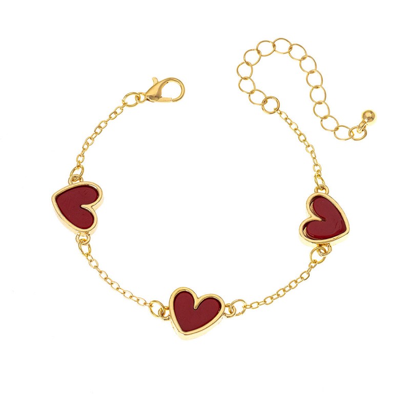 1 Fashion Simple Design Sense Red Metal Phnom Penh Love Cute