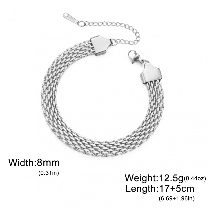 Vintage Basque Stainless Steel Bracelet