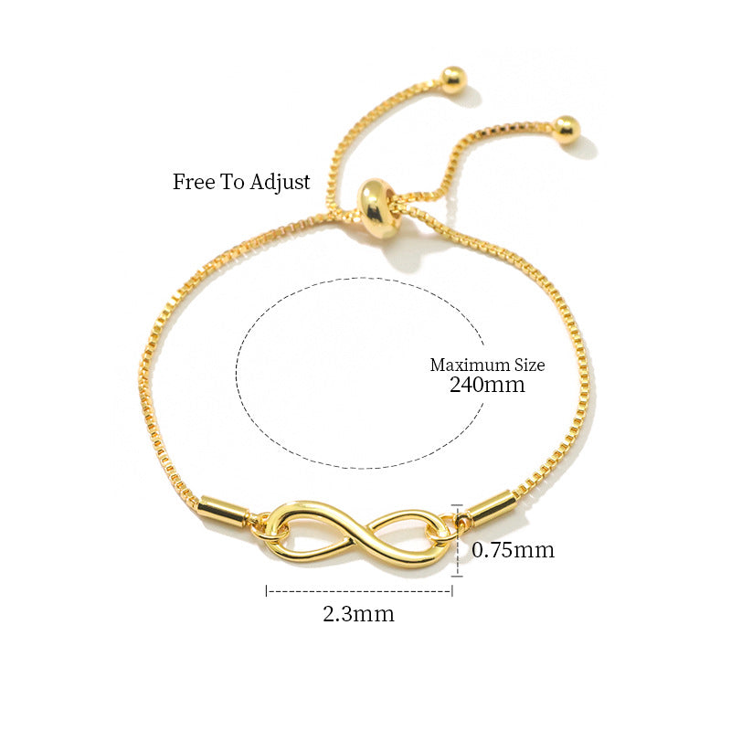 Fashion all-match titanium steel bracelet women's