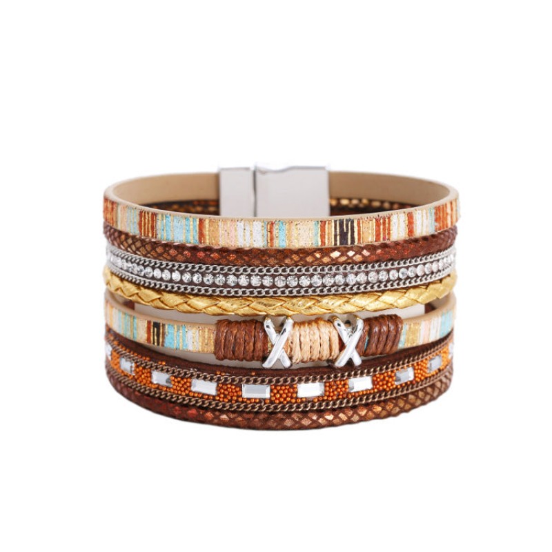 Bohemian Ethnic Style Wide Bracelet