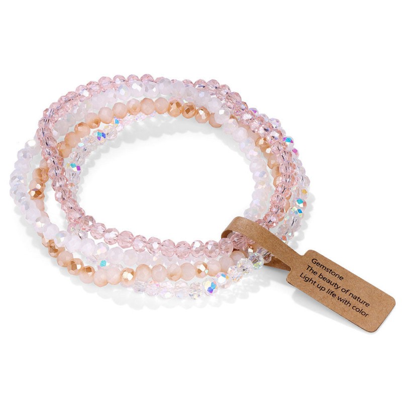 Summer Colored Glass Four-piece Vintage Bracelet