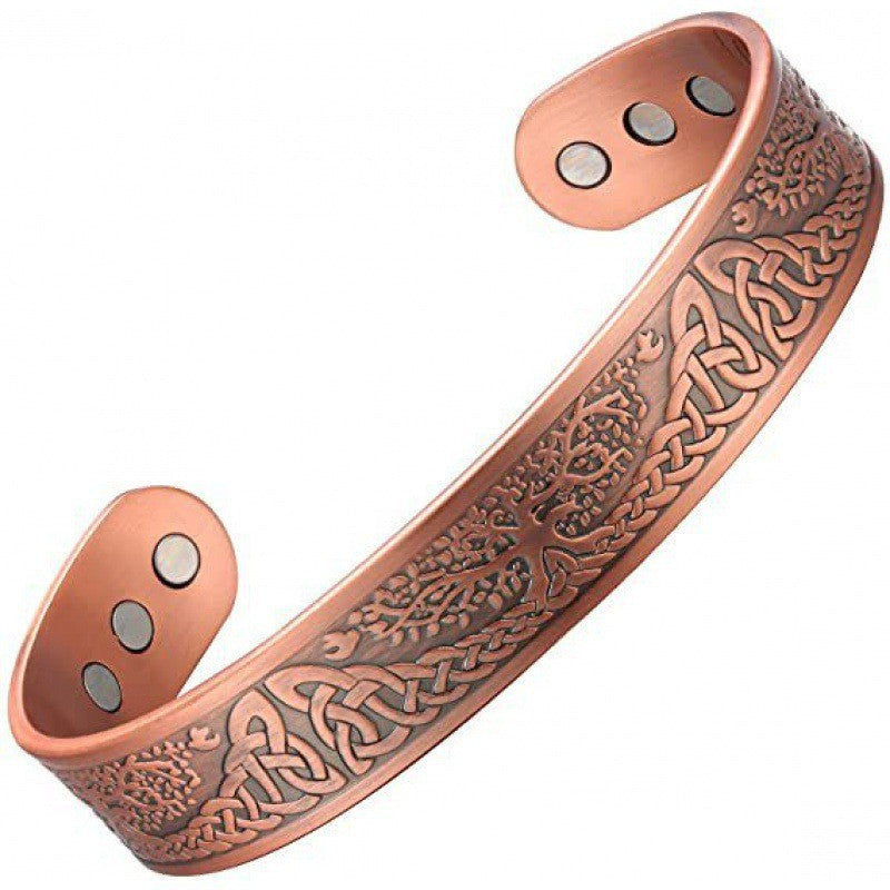 Vintage Alloy Bracelet Magnetic Therapy Hand Ring Fashion