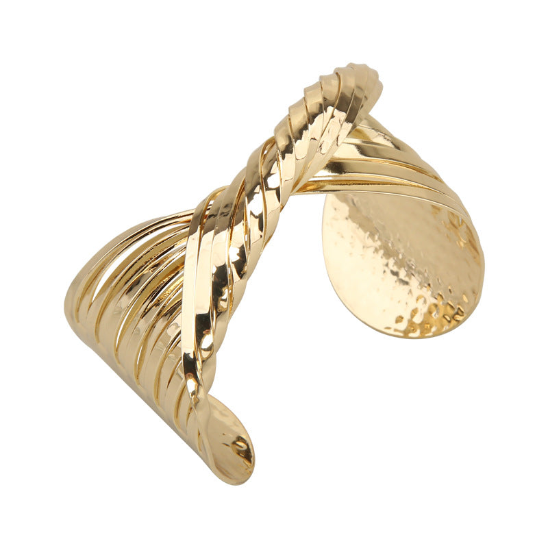 metal cross surround opening bracelet retro bracelet