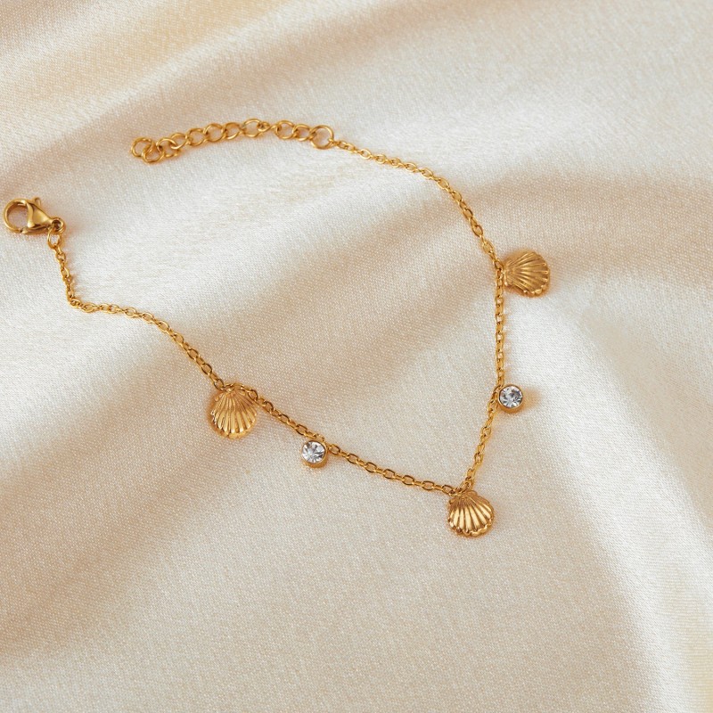 Stainless Steel Gold-plated Bracelet Fashion Personality All