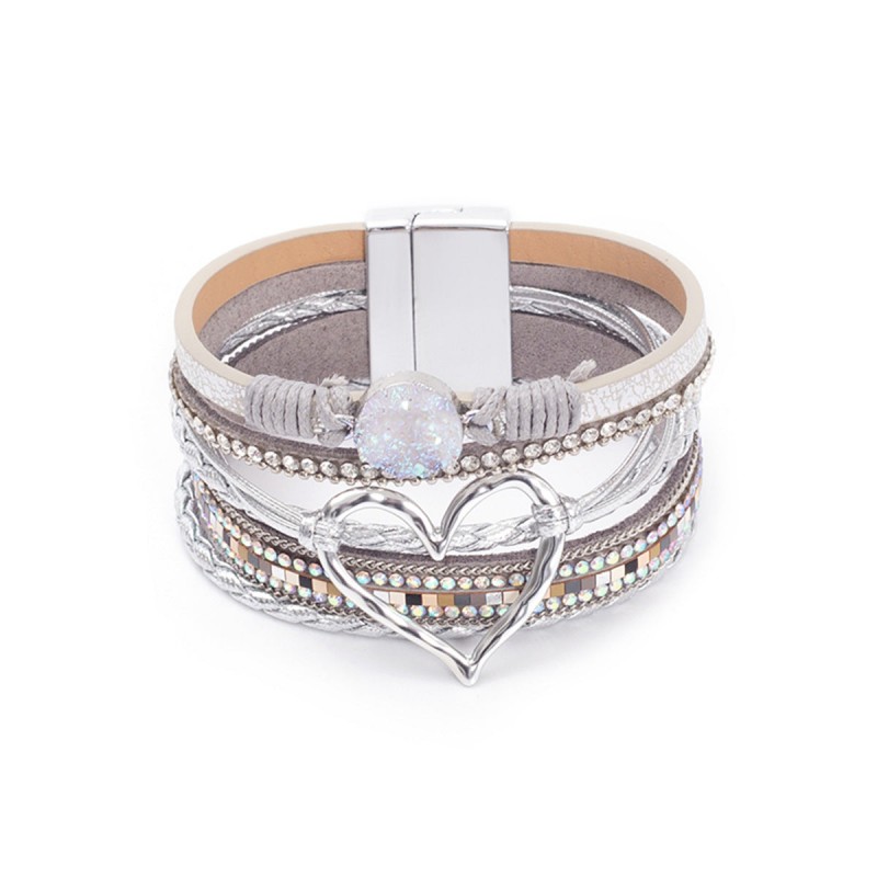 Bohemian Multi-layered Leather Handwoven Love Bracelet