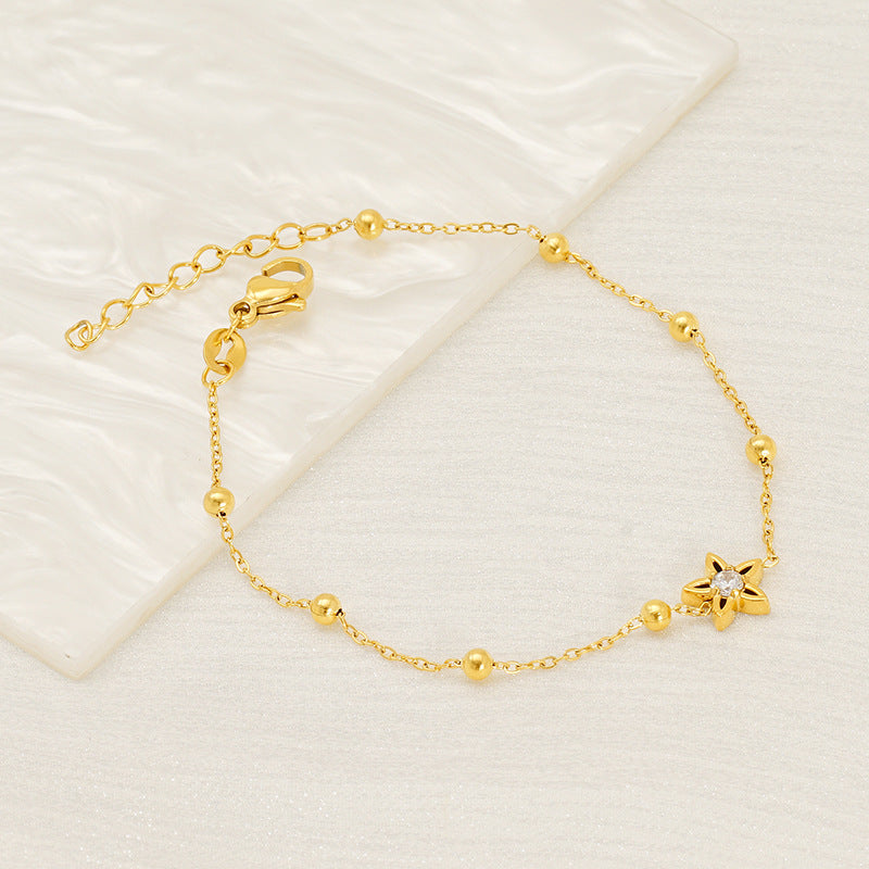 Commuter Titanium Steel Zirconia Bracelet