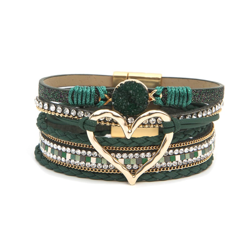 Bohemian Multi-layered Leather Handwoven Love Bracelet